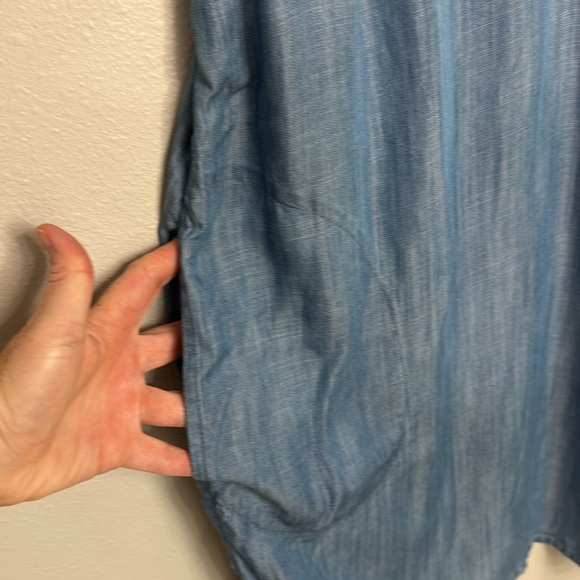 NWT Lands End Tencel Shift Dress L Large Blur - Picture 6 of 8